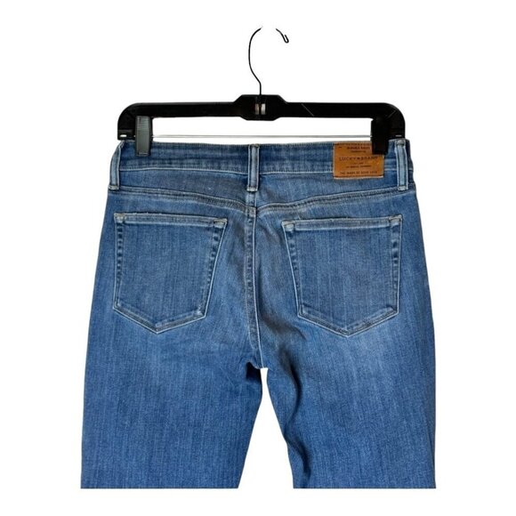 Lucky Brand Jeans Women‎ 4 Blue Medium Wash Distressed Lolita Skinny - Picture 5 of 12